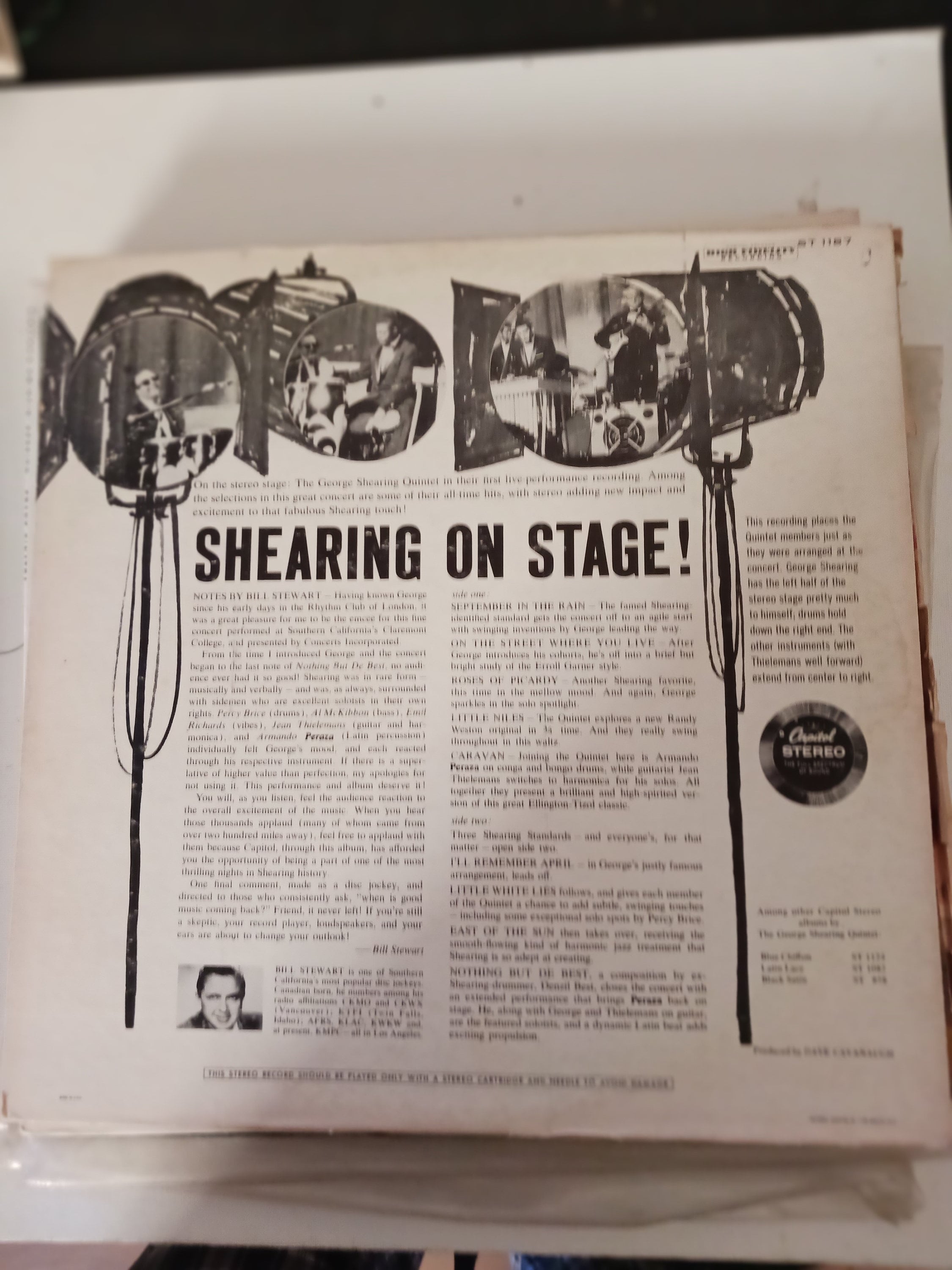 Shearing on Stage Vintage Jazz LP in Good Condition Etsy