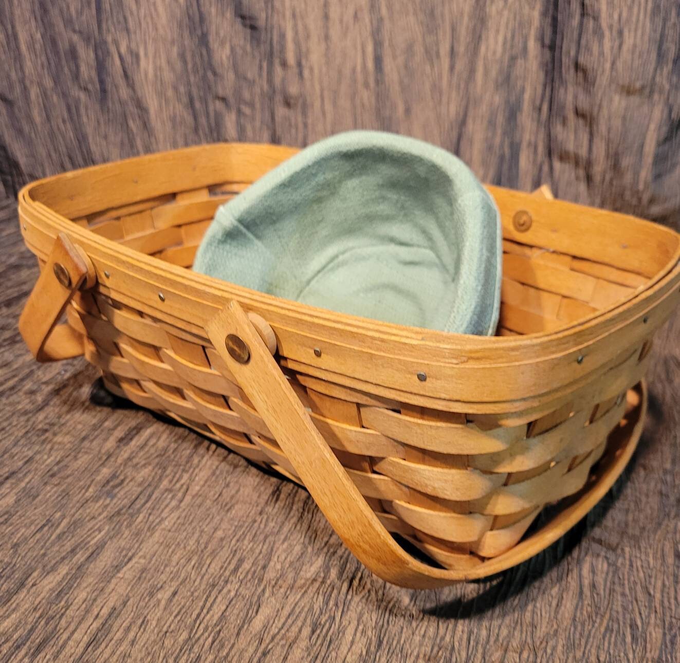 Longaberger ベル型バスケット スタンド付き 2個セット Longaberger