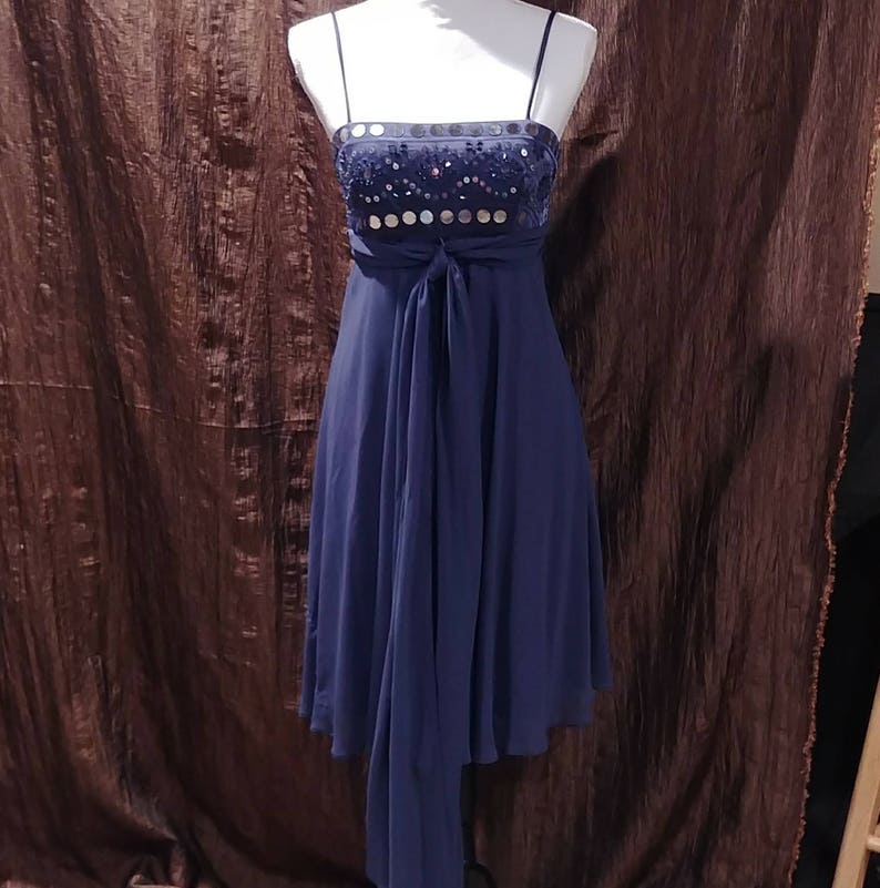 Vintage Navy Blue Betsy & Adam Cocktail/ Prom Dress Size 4 - Etsy