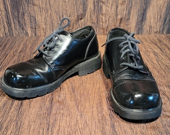 Grunge/Distressed/Emo Dr. Doc Martens Men’s 12 Boston Oxfords Black Leather ? Dr martens boston oxfords - Gem main image 4