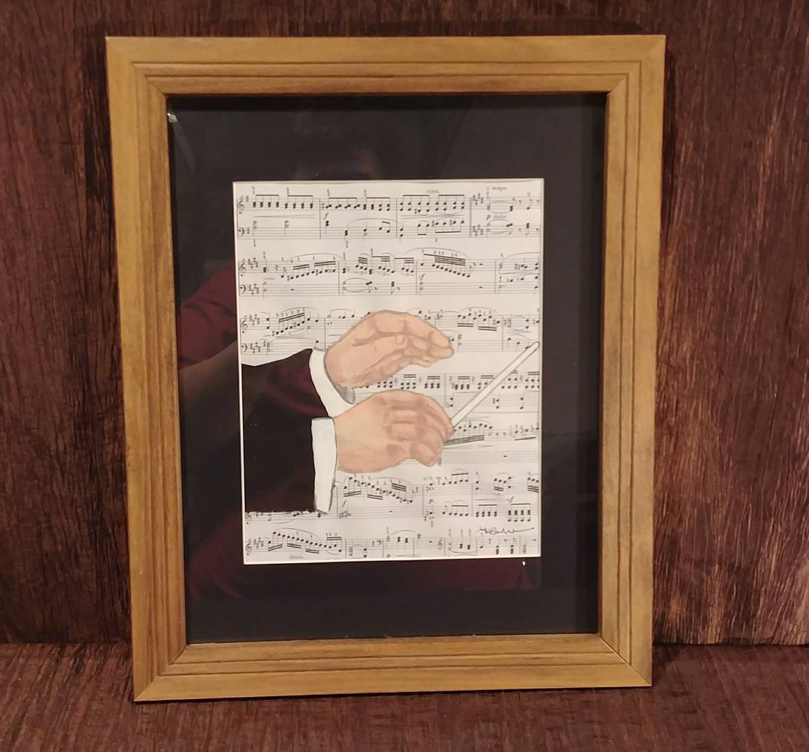 Original Acrylic Painting Conductor's Hands With Baton on Etsy