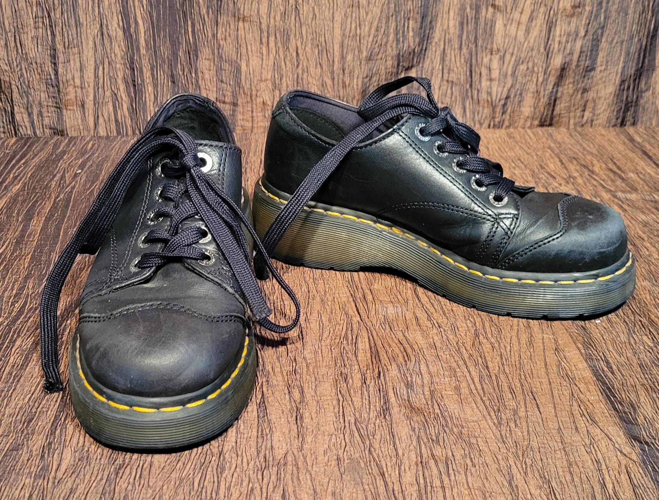 Doc Martens Black Leather Oxfords Men display picture 2