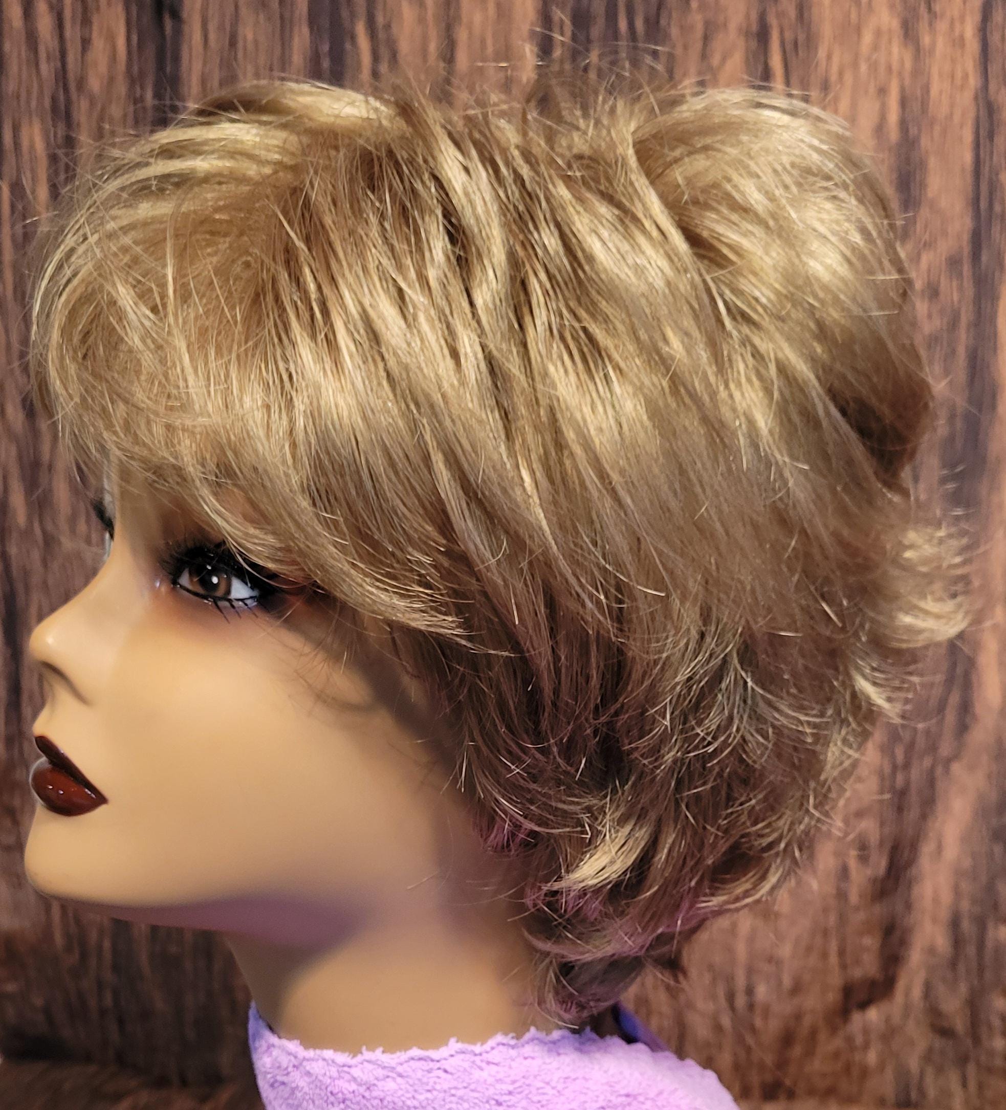 Paula Young Wig Short Curly Dark Brown Shag Layered Hair Paula Young Wig - Etsy main image 2