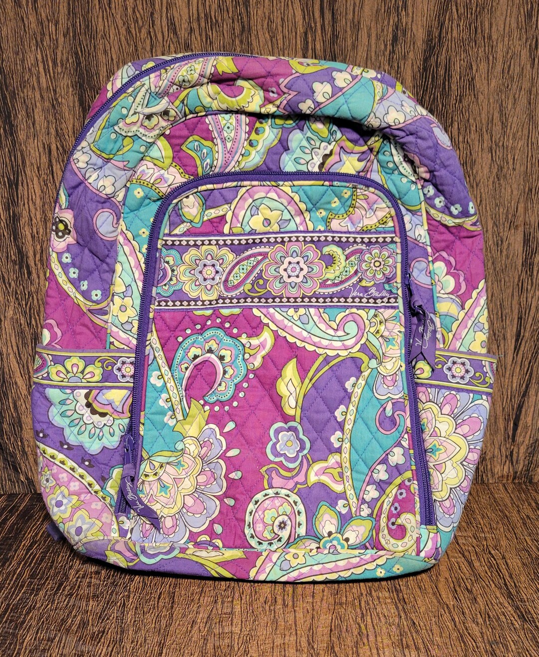 Vera Bradley Backpack (Floral, Teal Green Purple) Vera Bradley | Bags | Vera Bradley Large Essential Backpack  main image 2