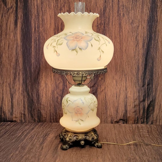 Vintage 26 1 2 Large Electric Hurricane Lamp 3 Way Etsy Canada