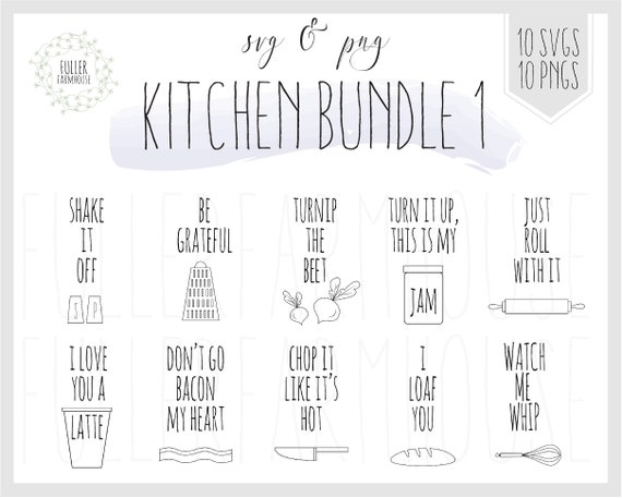 Download Kitchen Svg Png Bundle Files Funny Kitchen Prints Printable Etsy