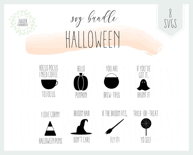 Download Halloween SVG Files Fall SVG Rae Dunn Pumpkin Coffee | Etsy
