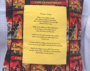 Fireman's Prayer Pillow,  Fireman's Prayer