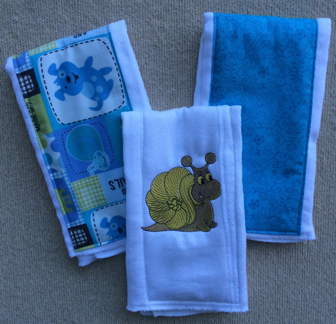 What Are Little Boys Made of Burp Cloths Blue Burp Cloth Etsy