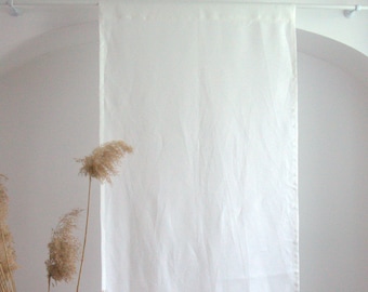 Linen Noren Curtain, Japanese Doorway Panel, Room Divider