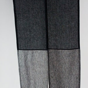 Noren Door Curtain, Japanese Door Curtain, Linen Noren Curtain, Japanese Linen Curtain, Doorway Curtain, Double Color Linen Curtain, Closet