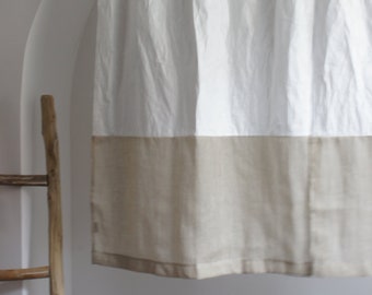 Cafe Curtains White For The Kitchen, Rod Pocket Cafe Curtains, Custom Curtains, Kitchen Treatments, Kitchen Cafe Valance Linen