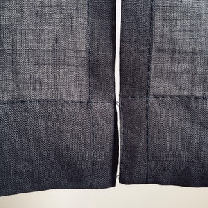 Linen Noren in Dark Color, Door Curtain in Simple Style, Linen Japan Noren, Doorway Curtain Made From Linen, Navy Noren Curtain, image 6