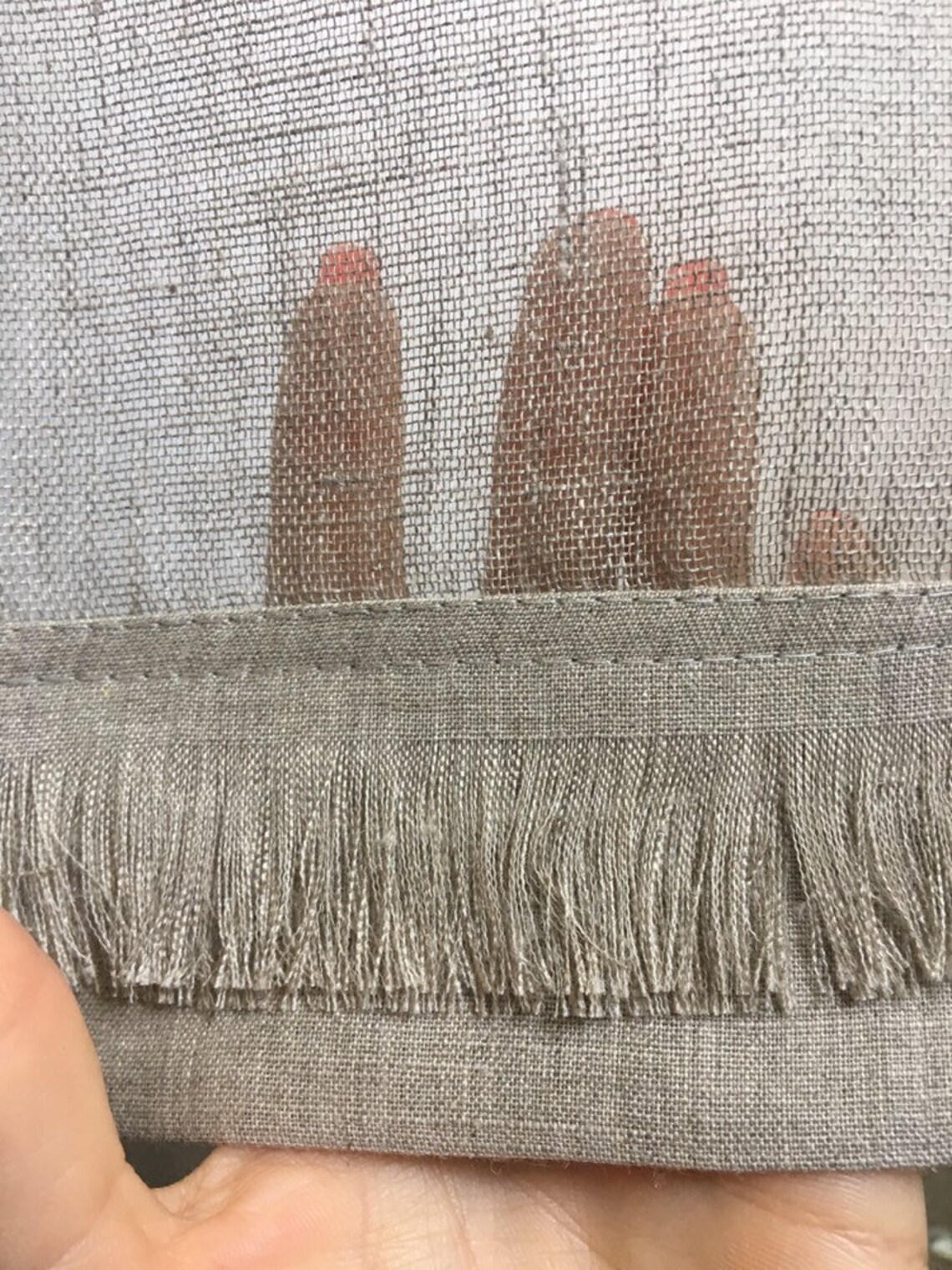 Door Linen Curtain in Rustic Style Rustic Linen Door Panel Etsy