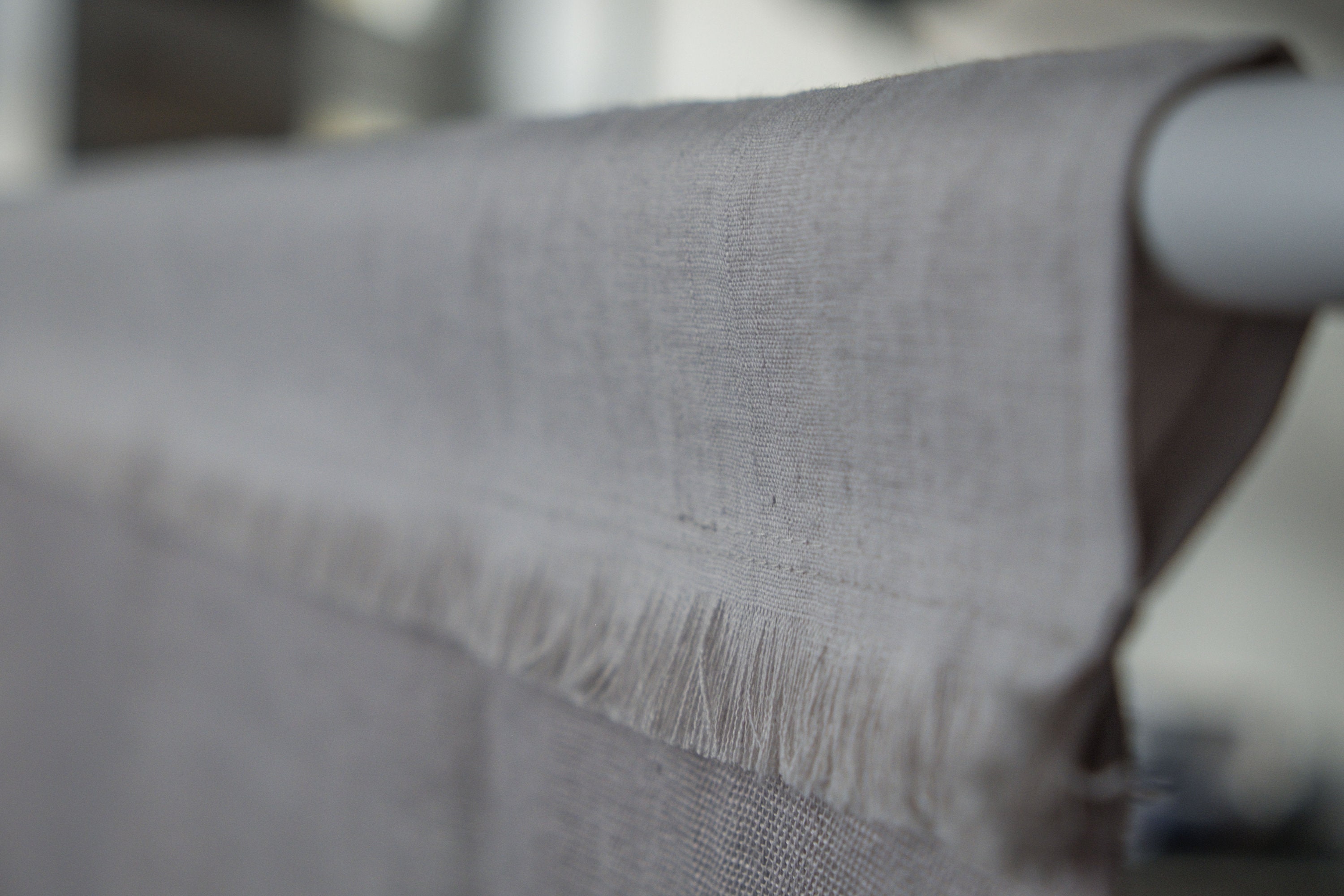 Gray Linen Kitchen Curtains Pair Cafe Curtains in Gray Color Etsy