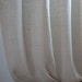 Sheer Linen Curtain with Rod Pocket - Oatmeal main image 0