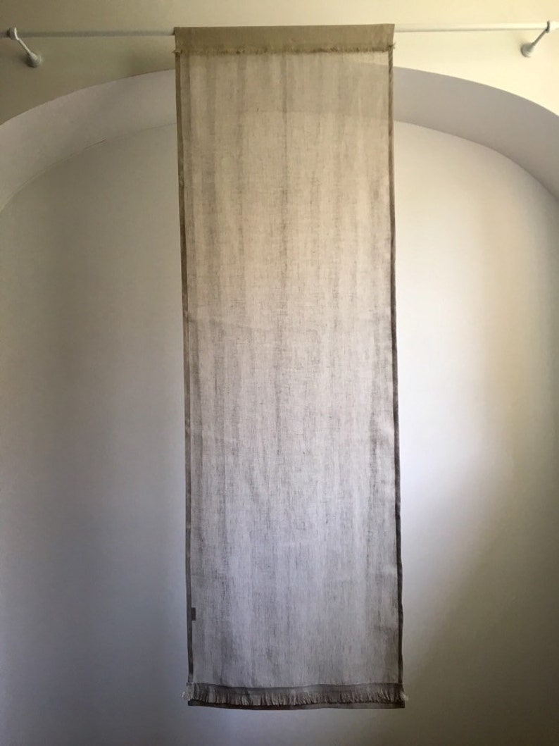 Door Linen Curtain in Rustic Style Rustic Linen Door Panel Etsy