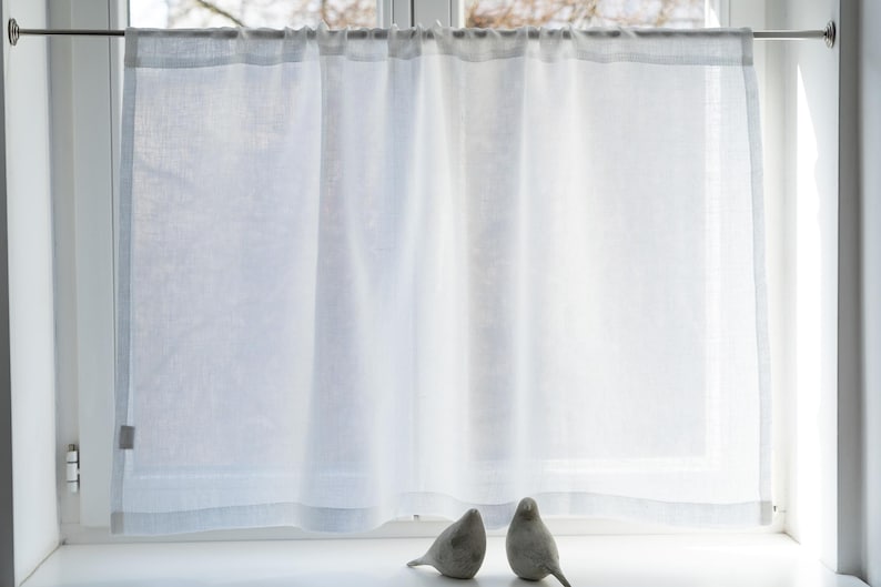 TavanaStudio Linen Cafe Curtain - Thumbnail 2