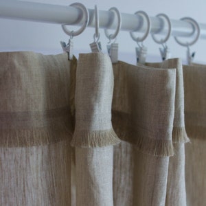 Rustic Linen Cafe Valance Curtain, Sheer Linen Kitchen Curtain, Kitchen Window Cafe Curtain, Linen Rustic Valance, Burlap Valance,