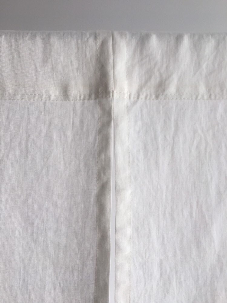 Linen Room Divider Ivory Linen Noren Doorway Curtain Curtain Etsy