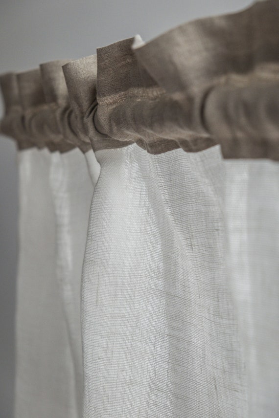 Linen Kitchen Curtains Window Treatment Sheer Linen Kitchen Curtains Window, Anna S Linen Kitchen Curtains