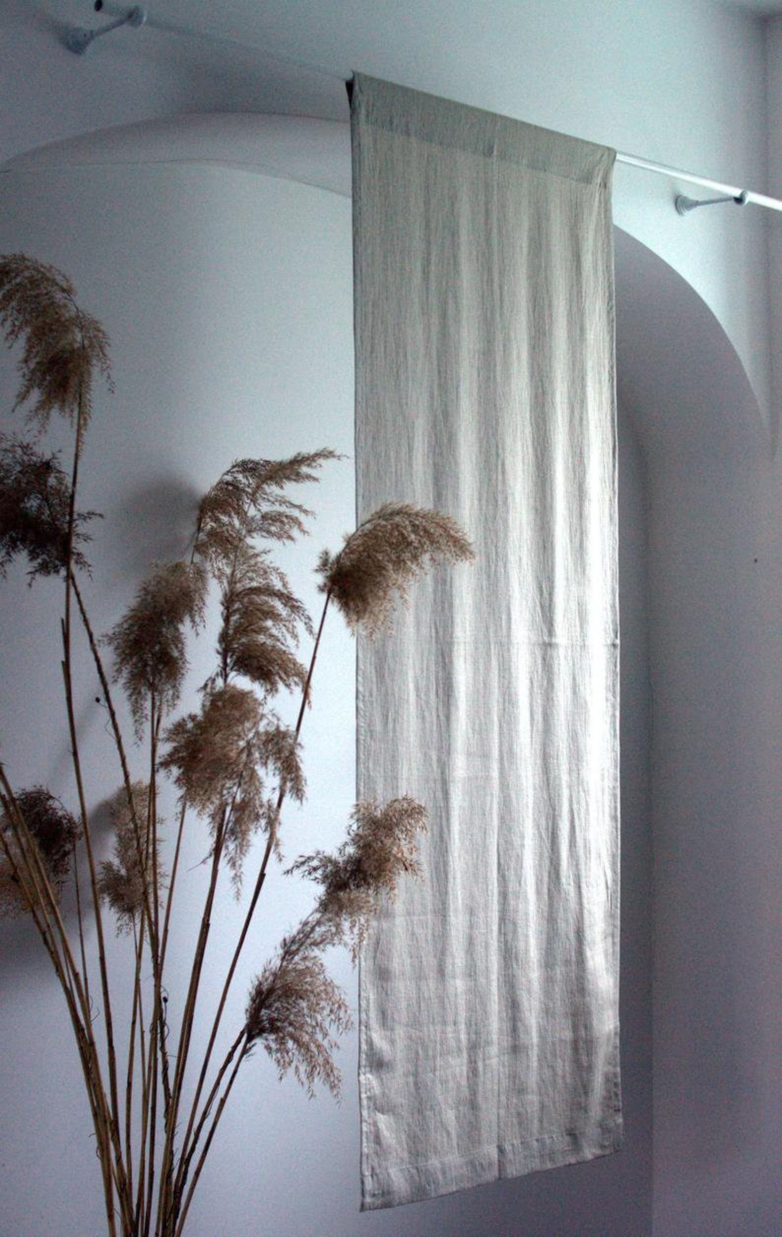 Custom Linen Noren Linen Room Divider in Melange Color Etsy