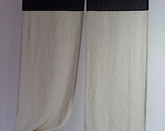 Linen Noren Curtain, Linen Noren Door Curtain, Japanese Curtain Panel, Linen Door Curtain, Japanese Doorway Curtain, Custom Noren, Noren