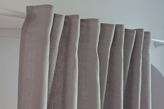 Oprecht Artiest Verwacht het Zware linnen gordijnen in lichtgrijze kleur zware gewassen - Etsy België