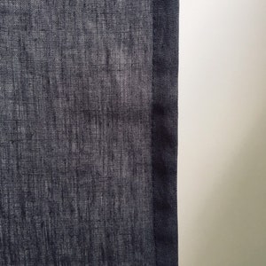 Linen Noren in Dark Color, Door Curtain in Simple Style, Linen Japan Noren, Doorway Curtain Made From Linen, Navy Noren Curtain, image 3
