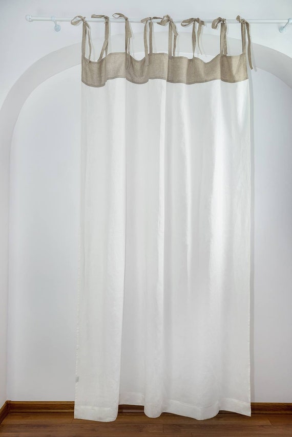 Tie Top Linen Curtains Linen Curtains Linen Drapes Custom