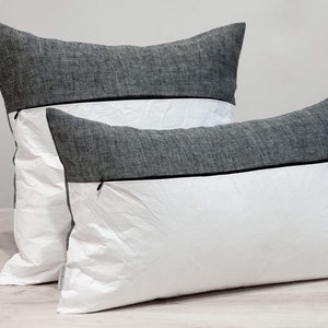 View of Decorative Throw Pillows in Scandinavian Design, Eco Friendly Linen ...