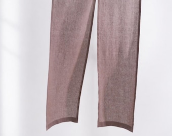Linen Noren Curtain, Japanese Doorway Panel, Room Divider