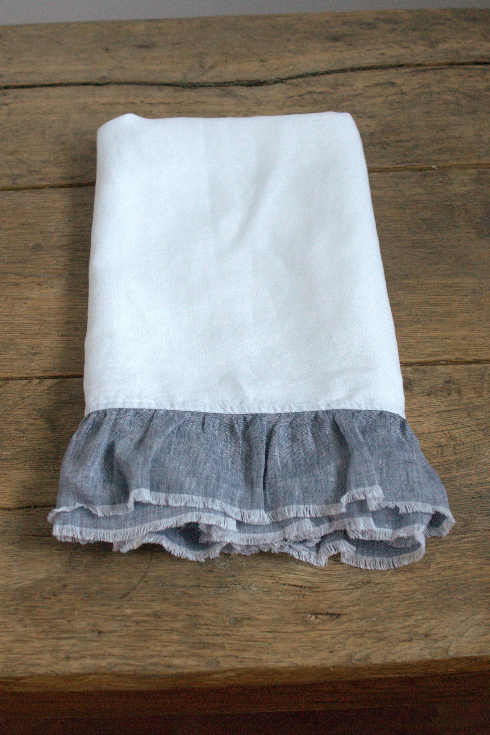 Linen Beach Ruffle Towel Ruffled Linen Hand Towels in Shabby Etsy