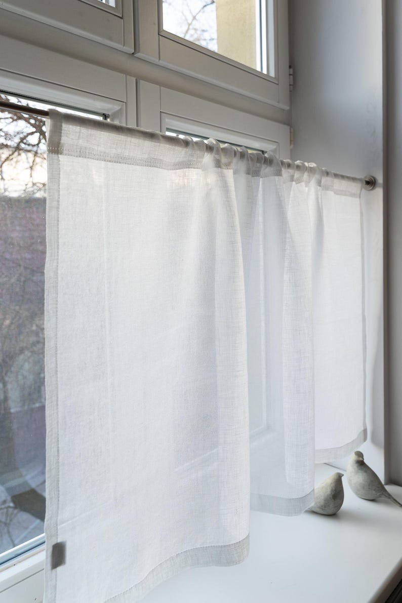 TavanaStudio Linen Cafe Curtain