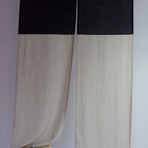 Linen Noren Curtain, Linen Noren Door Curtain, Japanese Curtain Panel, Linen Door Curtain, Japanese Doorway Curtain, Custom Noren, Noren
