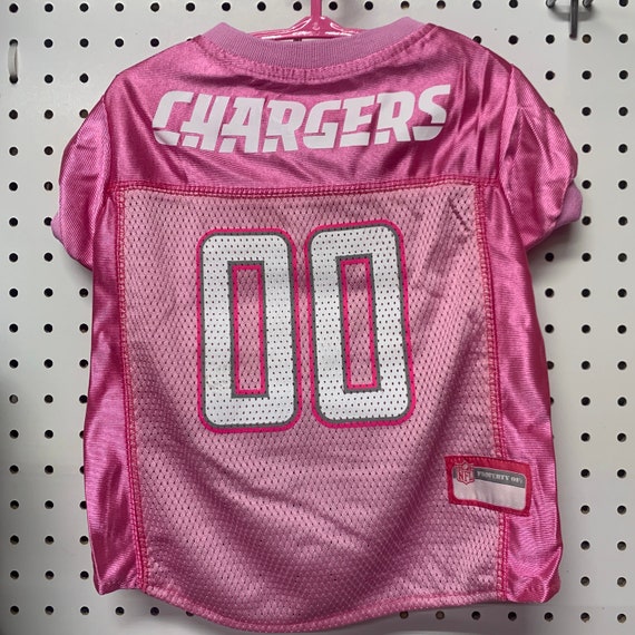 pink chargers jersey