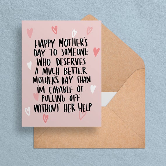 Printable Mothers Day Card For Wife