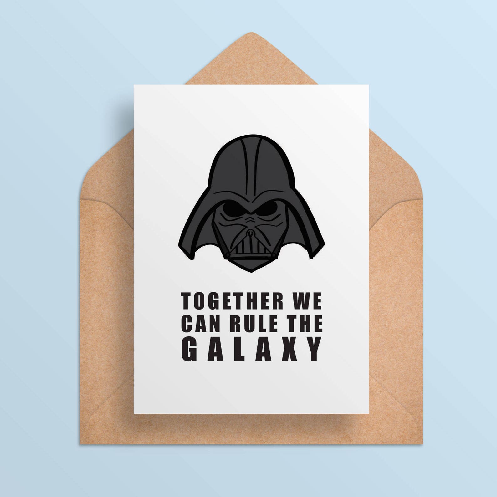 Valentine Card Printable Star Wars Inspired Valentine Darth Vader ...