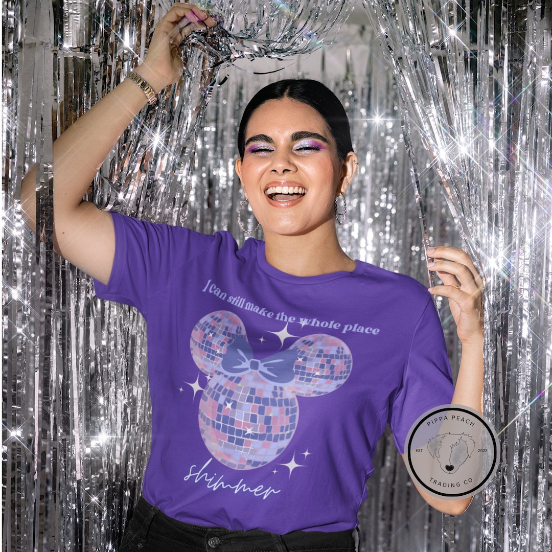 Taylor Swift Shimmer Lyrics and Mickey Mouse Disco Ball Tee Etsy