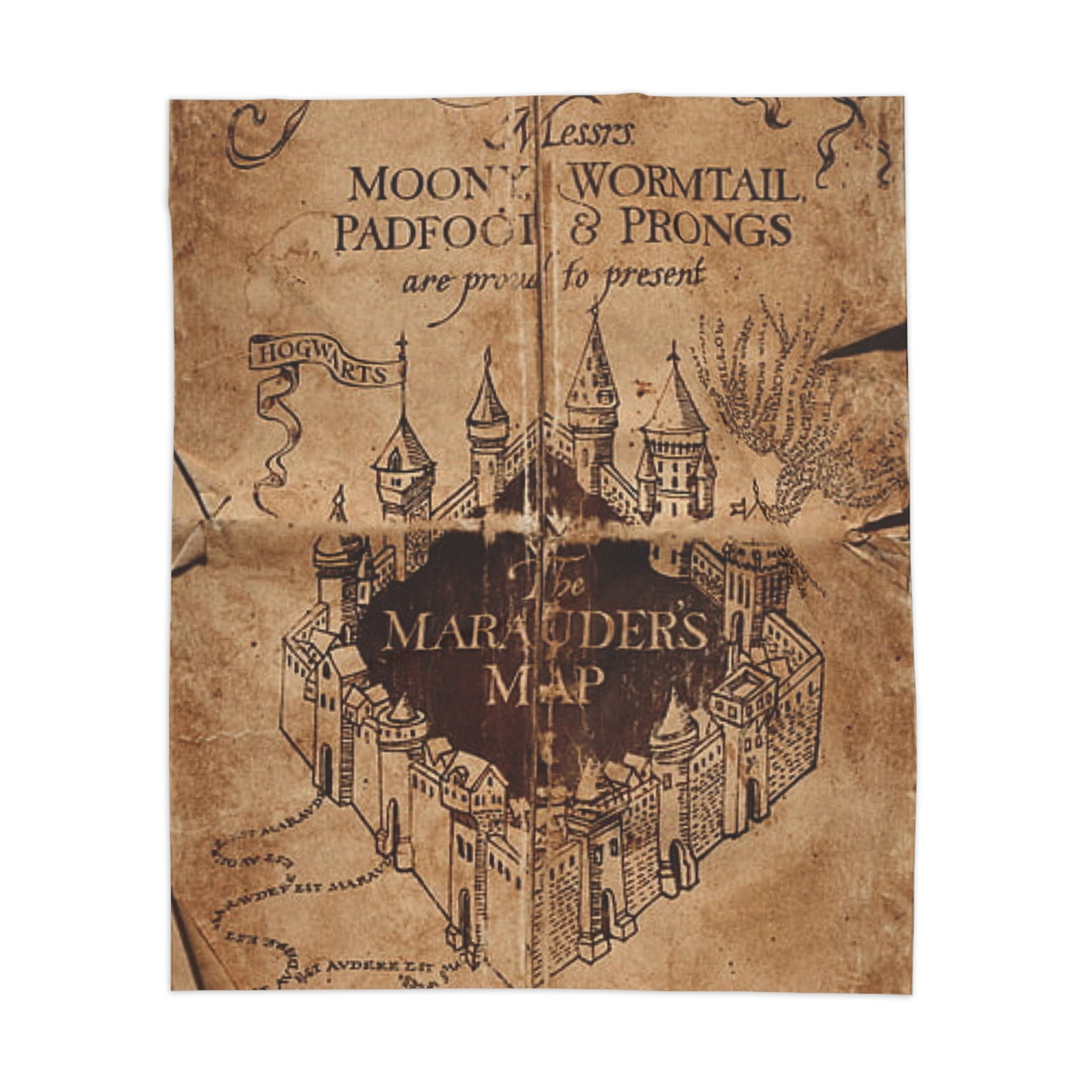 Marauders Map Blanket Etsy Canada
