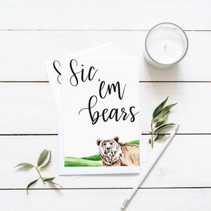 Baylor Bears Greeting Card, 4x6, Digital Print