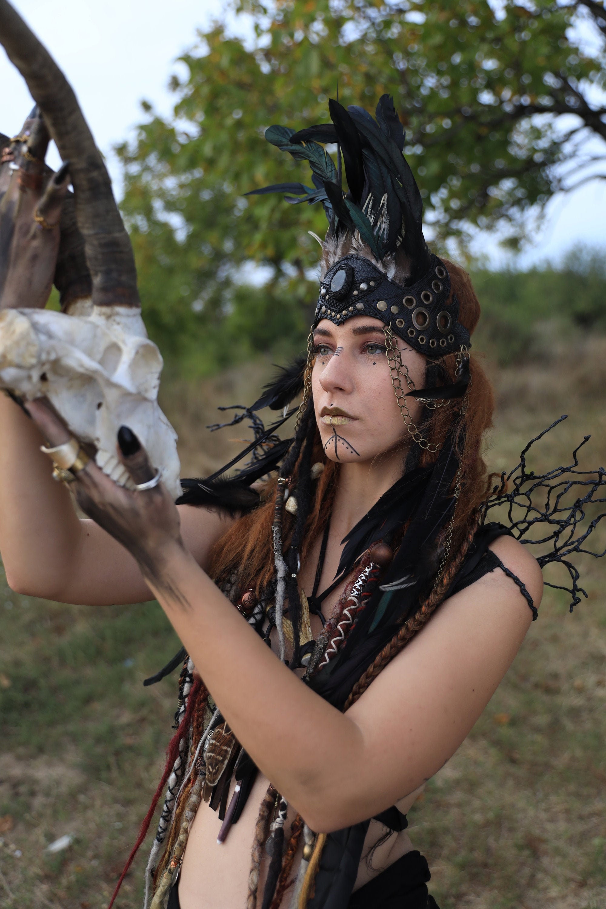viking wedding headdress