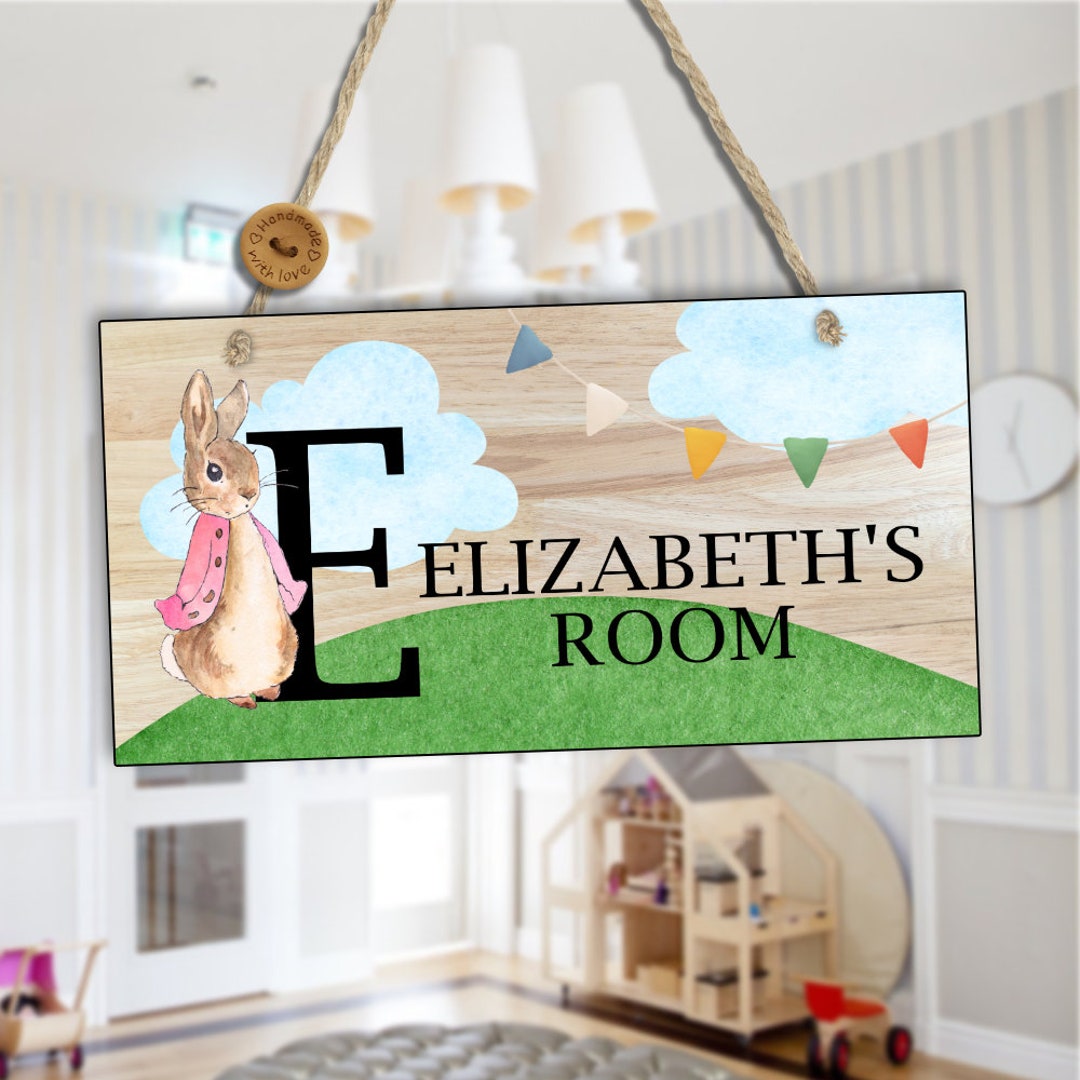 Personalised Baby Room Sign Girls Bedroom Sign Playroom Personalised ...