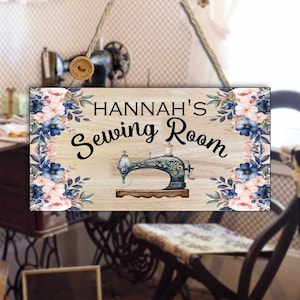 PERSONALISED Sewing Room Sign | Sewing Room Gift | Sewing Sign | Sewing Gift For Friend Personalised Sewing Gift For Her | N47