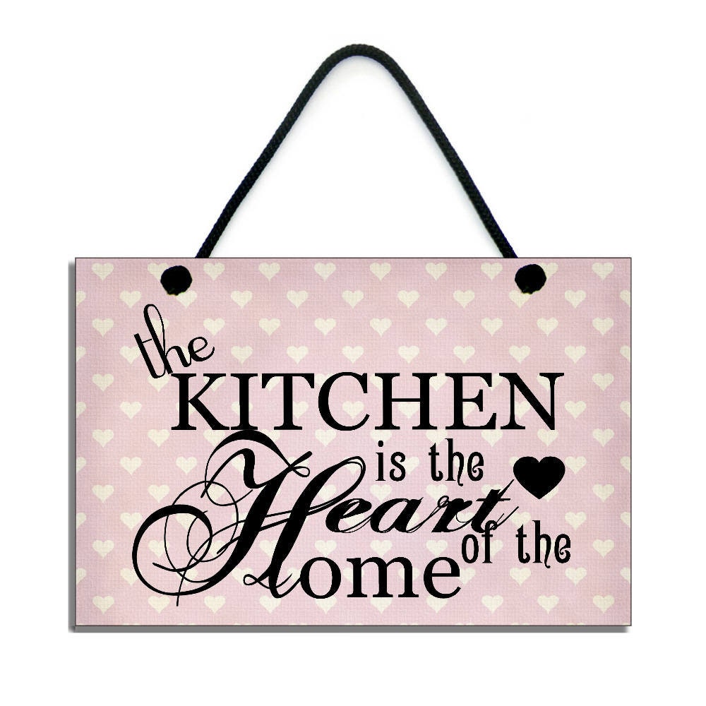 Kitchen Signkitchen Wall Decorkitchen Giftpink Kitchen Etsy UK