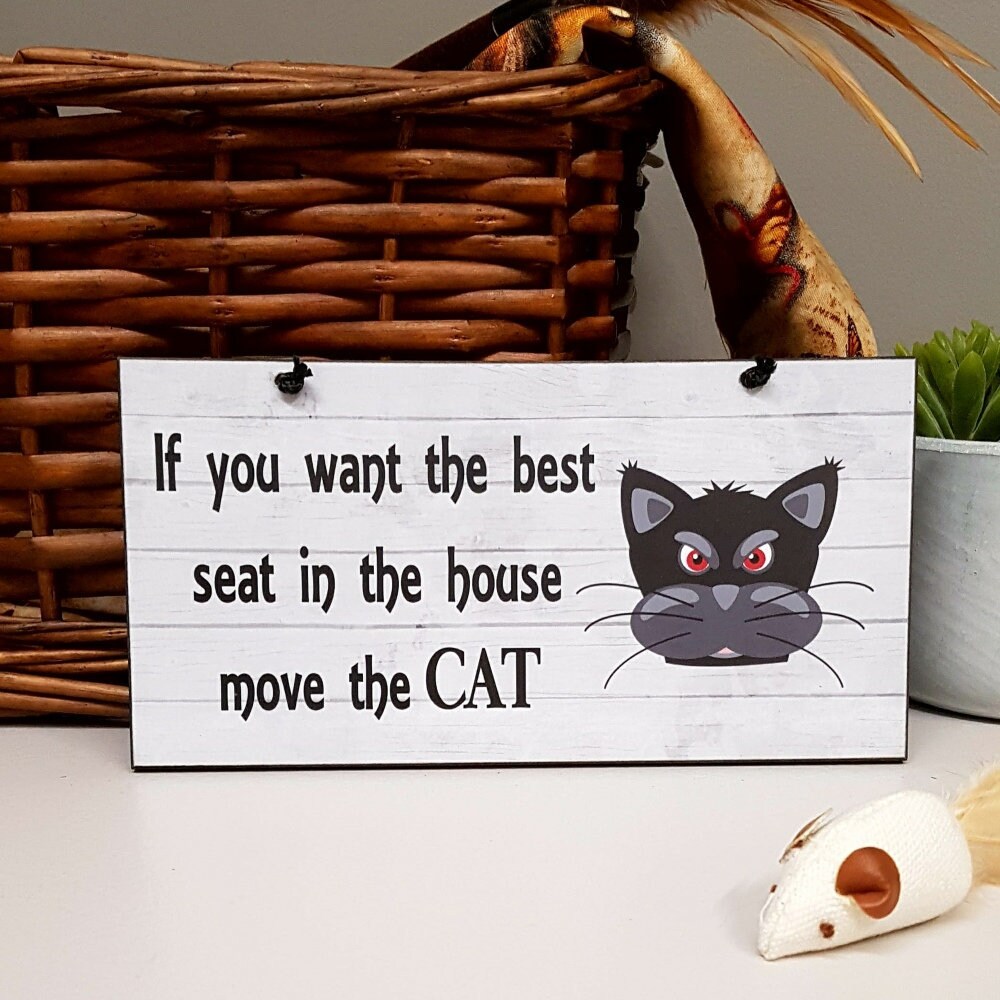 Cat SignFunny Cat SignGift For Cat OwnerCat Lovers GiftIf Etsy