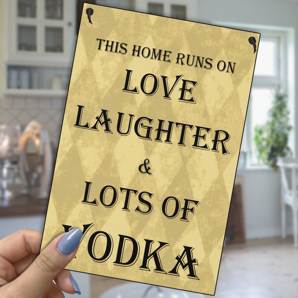 I'm Easy To Please As Long As I Have My Vodka Plaque Wall/Door Sign Gift 