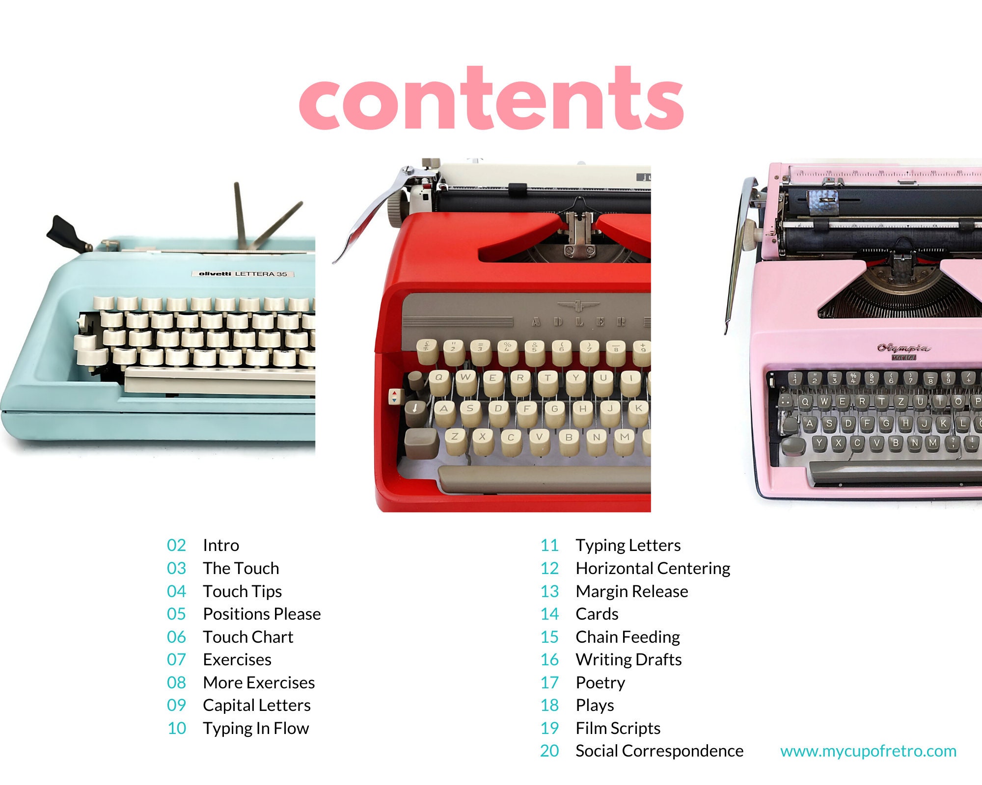 Writer's Guide to Typewriting Ebook Instant Download Etsy Australia