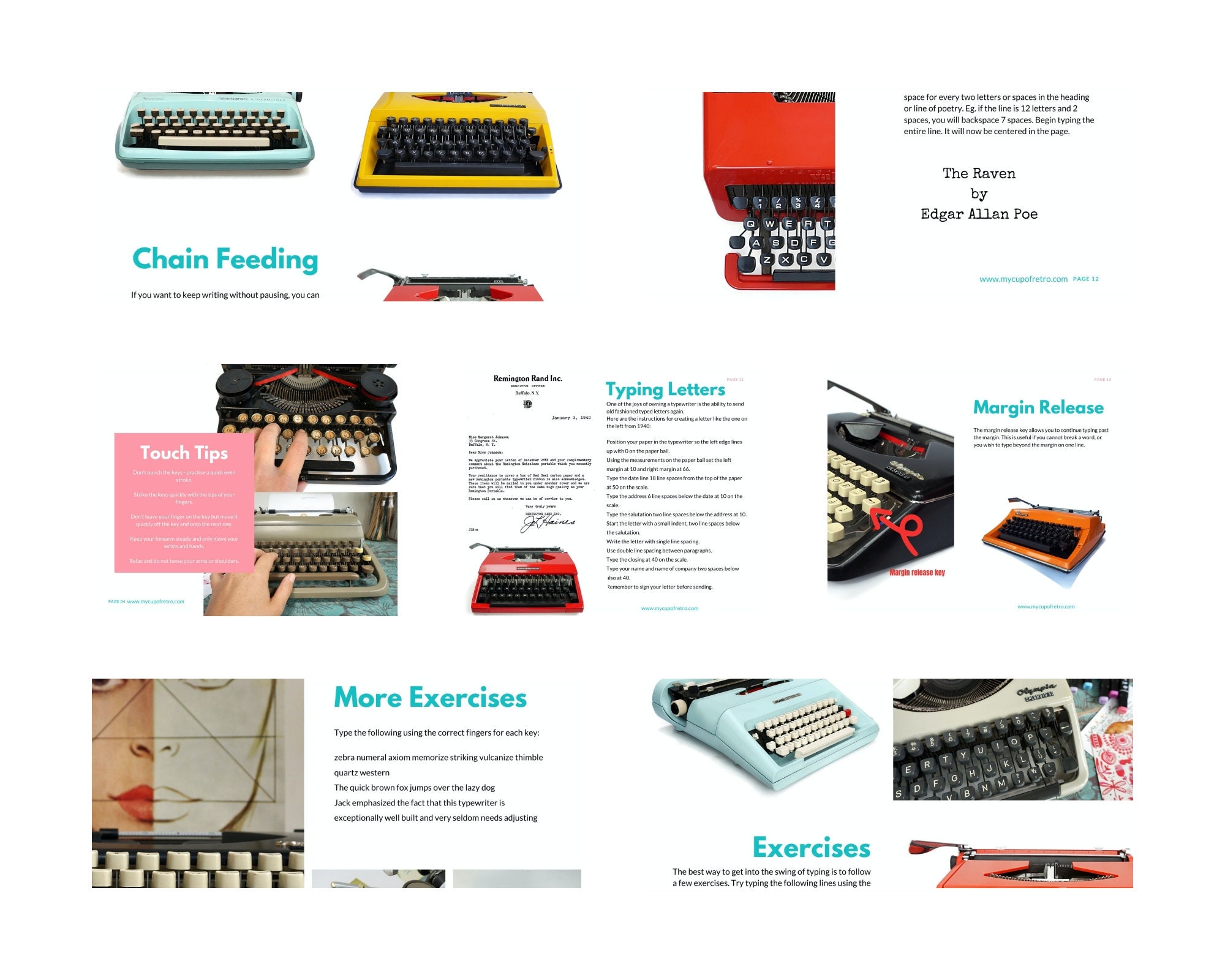 Writer's Guide to Typewriting Ebook Instant Download Etsy Australia