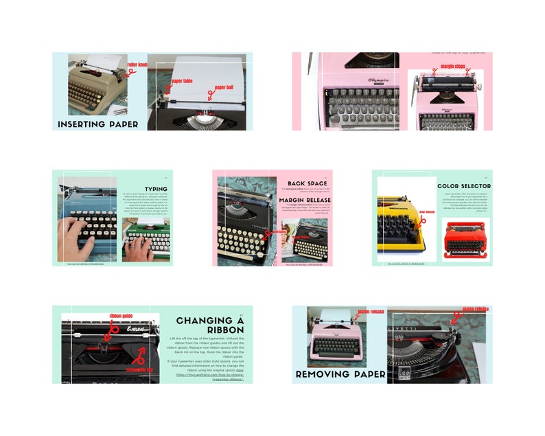 Easy Guide to Using A Typewriter - Instant Download - Beginner ...